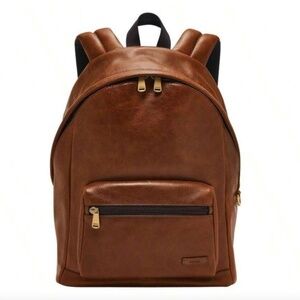 Fossil Sawyer Backpack Medium Brown Leather